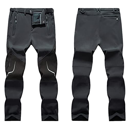 PMJAdd8s4 Cargohose Herren Outdoorhose Herren Wasserdicht Outdoor Wind- Und Wasserdicht Plus Fleece Warme Hose Trainingshosen Für Herren Herren Hosen Stretch Softshellhose Herren Winter von PMJAdd8s4