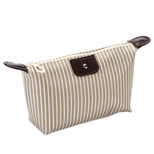 PMMCON Mode Knödel Kosmetiktasche Große Kapazität Faltbare Damen Abendtasche Make-up-Tasche für Frauen, Beige, 16 11CM von PMMCON