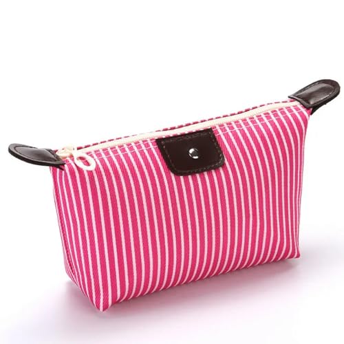 PMMCON Mode Knödel Kosmetiktasche Große Kapazität Faltbare Damen Abendtasche Make-up-Tasche für Frauen, Rosenrot, 16 11CM von PMMCON