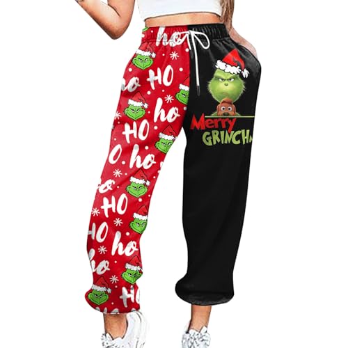 Weihnachten Jogginghose Damen Weihnachtshose Lang Sporthose High Waist Zweifarbig Weihnachts Drucken Trainingshose Sweathose Frauen Kordelzug Jogginghose Bequeme Christmas Sweathose Winter Sporthose Weihnachten Jogginghose Damen Weihnachtshose Lang Sporthose High Waist Zweifarbig Weihnachts Drucken Trainingshose Sweathose Frauen Kordelzug Jogginghose Bequeme Christmas Sweathose Winter Sporthose von PMUAFG