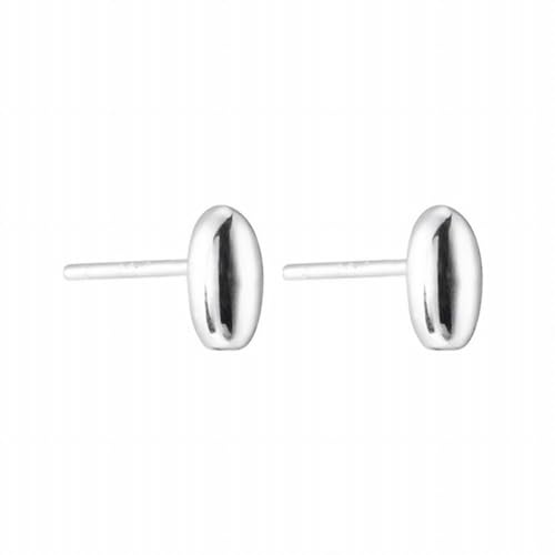 925 Sterling Silber Geometrische Ovale Bohnen Ohrringe Stil Kleine und Mini Personalisierte Ohrringe, PMVRTHQV, Silber von PMVRTHQV