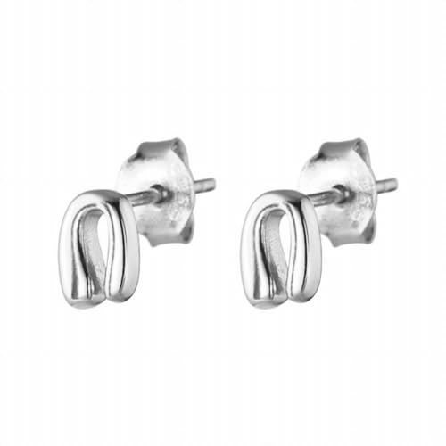 925 Sterling Silber Hufeisenförmige Ohrringe, Kleine und Kompakte Mini Personalisierte Unregelmäßige U-Förmige Ohrringe, PMVRTHQV, Silber von PMVRTHQV
