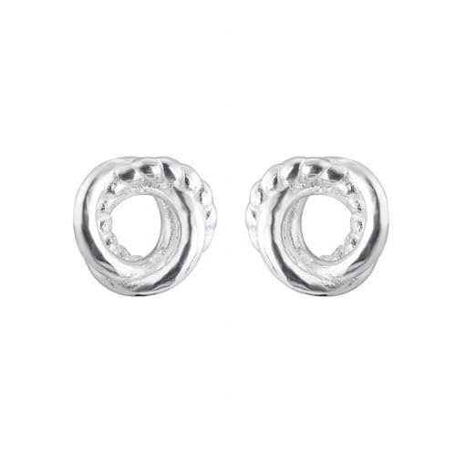 925 Sterling Silber Ring Wicklung Fried Dough Twists Ohrringe Koreanische Design Ohrringe, PMVRTHQV, Silber von PMVRTHQV