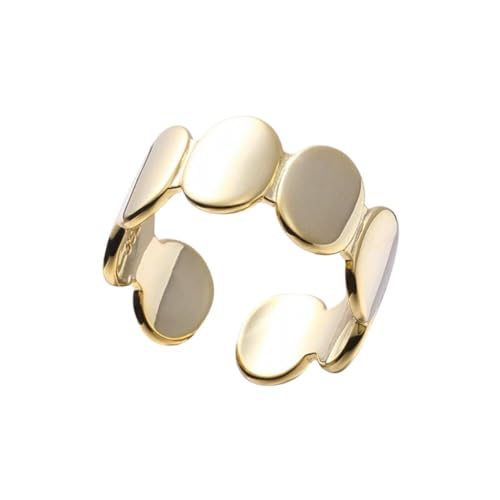 PMVRTHQV 925 Sterling Silber Glatte Elliptische Ring Design mit Personalisiertem Offenen Ring von PMVRTHQV