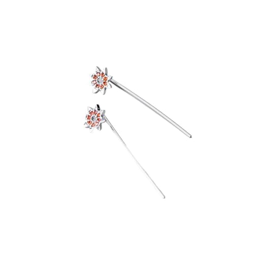 S925 Silber Sonnenblume Ohrringe Personalisierte Diamant Blume Ohrringe, PMVRTHQV, Silber von PMVRTHQV