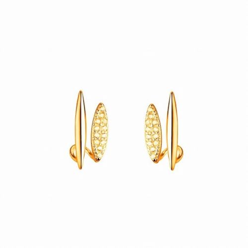 S925 Sterling Silber Diamant Doppelschicht Ohrringe Französisch Personalisierte Ohrringe, PMVRTHQV, Gold von PMVRTHQV