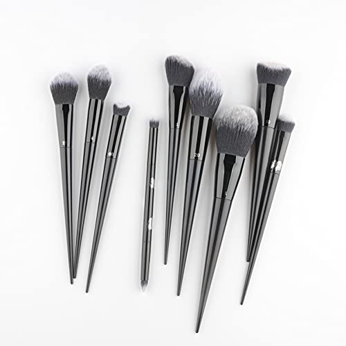 Make Up Pinsel Set 9 Teile/Satz Fundamentpulver abgewinkelte Blusher Shadow Puffing Make Up Pinsel Lidschatten Concealer Makeup Pinsel Make Up Pinsel Kit von PNAAH