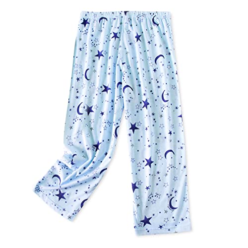 PNAEONG Damen Capri Pyjama Hose Lounge Causal Bottoms Fun Print Sleep Pants, Blauer Stern, Medium von PNAEONG