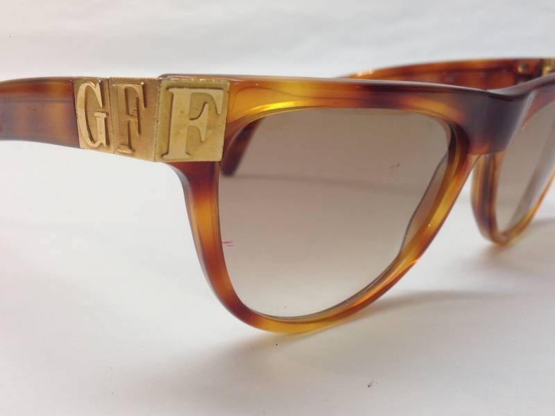 Gianfranco Ferré Vintage Sonnenbrille 1990S | Brauner Acetat Und Goldmetallrahmen Braune Verlaufsgläser Übergröße Hergestellt in Italien von PNBvintage