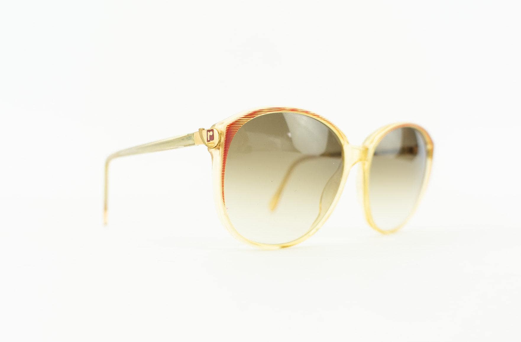 Paco Rabanne Vintage Sonnenbrille 1980S | Transparenter Roter Acetat-Oversize-Rahmen Braune Verlaufsgläser Hergestellt in Frankreich Sammler von PNBvintage