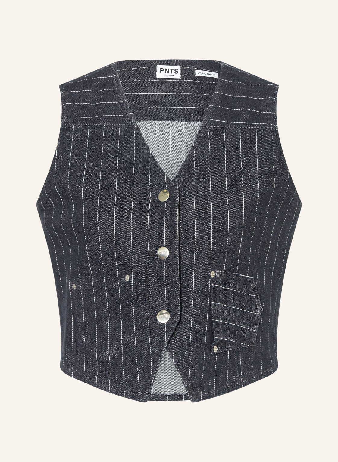 Pnts Jeansweste The Suit Up blau von PNTS
