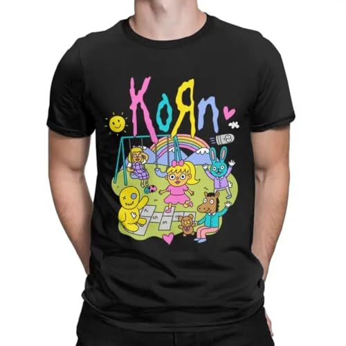 Korn Issues Rock Band Men's T Shirt Amazing Tees Short Sleeve Round Neck T-Shirts Black XL Korn Issues Rock Band Men's T Shirt Amazing Tees Short Sleeve Round Neck T-Shirts Black XL von POAtuNAT