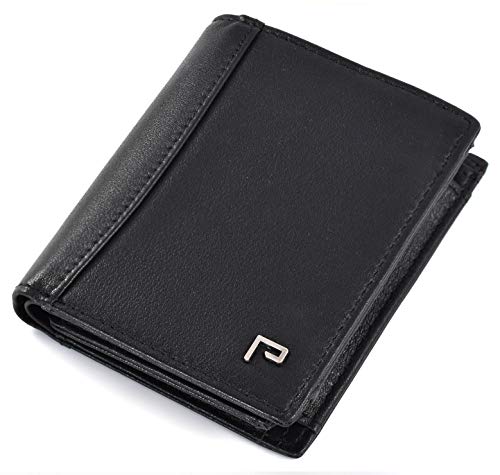 POCARDO Geldbörse Leder Herren RFID Schutz | mit Münzfach [schwarz] von POCARDO