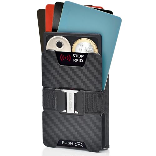 POCARDO Slim Wallet | Kartenetui mit Münzfach & RFID Schutz | Geldbörse Herren klein | Portmonee Geldbeutel Portemonnaie von POCARDO