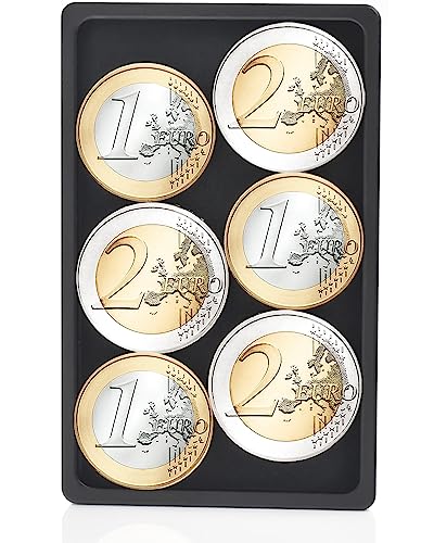 POCARDO Coin Holder | Münzfach im Kreditkarten-Format | Lautloses Kleingeldfach aus Aluminium mit Filzschutz | RFID Blocker von POCARDO