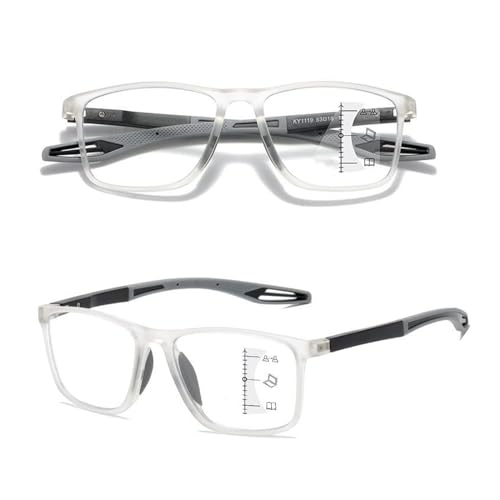 POCHY Anti Blaulicht Gleitsichtbrille Lesebrille Geeignet für Herren/Damen，Bequeme Leichte Computer-Lesebrille, 1.0x,1.5x,2.0x,2.5x,3.0x,3.5x,4.0x,1-Paar (Farbe : Clear, Größe : 2.5x) von POCHY