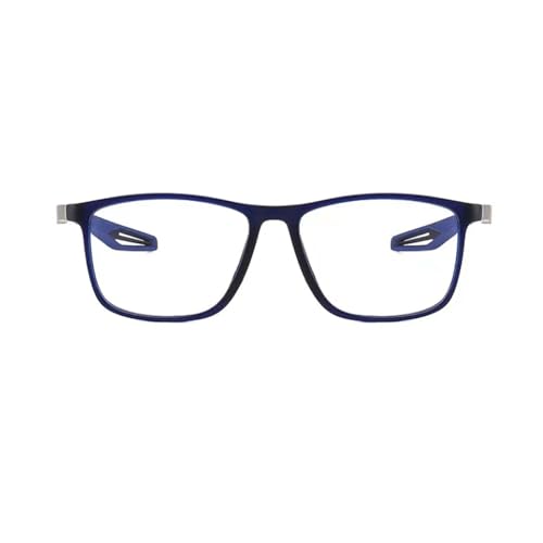 POCHY Anti Blaulicht Gleitsichtbrille Lesebrille Geeignet für Herren/Damen，Sportliches Bequeme Computer-Lesebrille, 1.0x,1.5x,2.0x,2.5x,3.0x,3.5x,4.0x,1-Paar (Farbe : Blau, Größe : 4.0x) von POCHY