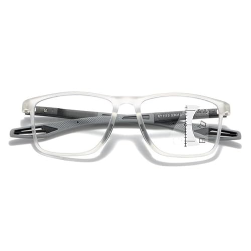 POCHY Anti Blaulicht Gleitsichtbrille Lesebrille Geeignet für Herren/Damen，Sportliches Bequeme Computer-Lesebrille, 1.0x,1.5x,2.0x,2.5x,3.0x,3.5x,4.0x,1-Paar (Farbe : Clear, Größe : 1.5x) von POCHY