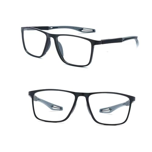 POCHY Blaulichtfilter Gleitsichtbrille Lesebrille Geeignet für Herren/Damen，Sportliches Leichte Computer-Lesebrille, 1.0x,1.5x,2.0x,2.5x,3.0x,3.5x,4.0x,1-Paar (Farbe : Grau, Größe : 3.5x) von POCHY