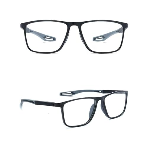 POCHY Blaulichtfilter Gleitsichtbrille Lesebrille Geeignet für Herren/Damen，Sportliches Ultraleicht Computer-Lesebrille, 1.0x,1.5x,2.0x,2.5x,3.0x,3.5x,4.0x,1-Paar (Farbe : Grau, Größe : 2.5x) von POCHY