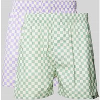 POCKIES Boxershorts mit Label-Detail im 2er-Pack in Gruen, Größe L von POCKIES