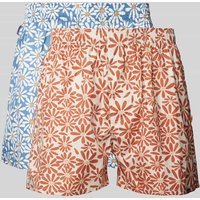 POCKIES Boxershorts mit elastischem Bund im 2er-Pack in Hellrot, Größe S von POCKIES
