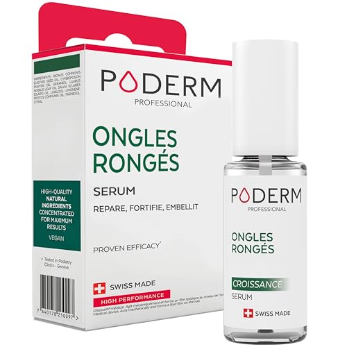 PODERM - STOP NÄGELKAUEN - Alternative zu Bitterlack - Pflege-Serum Anti-Stress 100% natürlich - Aktiviert das Wachstum - Erwachsene/Kinder - Swiss Made von PODERM