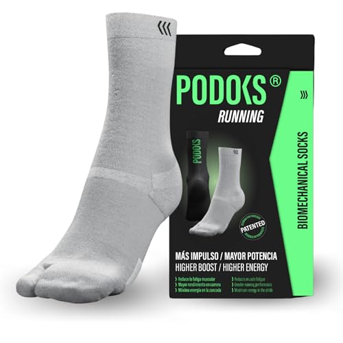 PODOKS - Laufsocken für Herren & Damen, Biomechanische Socken, Technisch, Anti-Blasen Polsterung, Kompressionssocken von PODOKS
