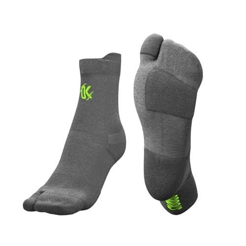 PODOKS RUNNING PRO SOCKS Herren- und Damen-Laufsocken, biomechanische Kompressionssocken, entwickelt von Podologen (DE/NL/SE/PL, Alphanumerisch, S, Regular, Tall, Grau) von PODOKS
