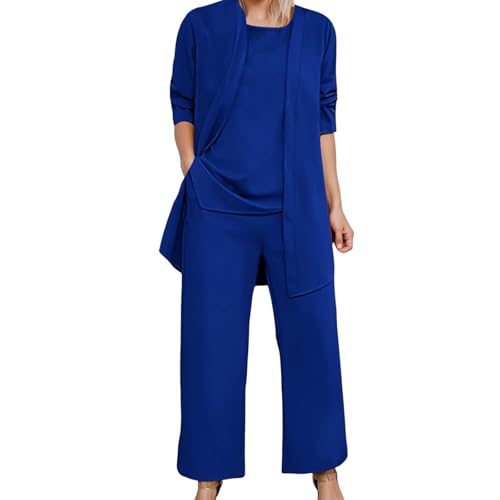 PODOLIXIA 3 Teilig Sommer Outfits Damen Lounge Set Leicht und Dünn Einfarbig Hausanzug Büro Business Outfit Dreiteilig Freizeitanzug Elegant Arbeitskleidung Damenanzug PODOLIXIA 3 Teilig Sommer Outfits Damen Lounge Set Leicht und Dünn Einfarbig Hausanzug Büro Business Outfit Dreiteilig Freizeitanzug Elegant Arbeitskleidung Damenanzug von PODOLIXIA