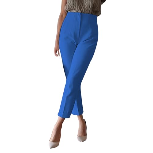 PODOLIXIA Anzughose Damen 7/8 Lang Elegant Cropped-Hose Slim fit Chino Hosen High Waist Arbeitshose Office Business Hose Einfarbig Freizeithose mit Falten PODOLIXIA Anzughose Damen 7/8 Lang Elegant Cropped-Hose Slim fit Chino Hosen High Waist Arbeitshose Office Business Hose Einfarbig Freizeithose mit Falten von PODOLIXIA
