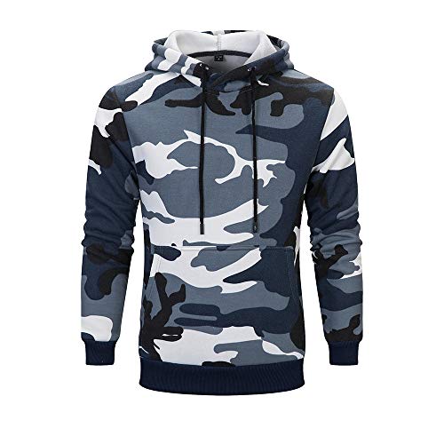 PODOLIXIA Camouflage Herren Kapuzenpullover Pullover Sweatshirts mit Kapuze Tarnfarben Hoodie Herren Herbst Winter Herren Kapuzenpulli Langärmeliges Herrenbekleidung von PODOLIXIA