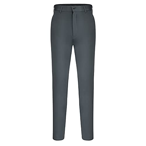 PODOLIXIA Chino Hose Herren Stretch Business Slim Fit mit Gummizug Einfarbig Freizeithose Straight Leg Stoffhose Elegant Businesshose Mehrere Taschen Lässiges Men's Anzughose von PODOLIXIA