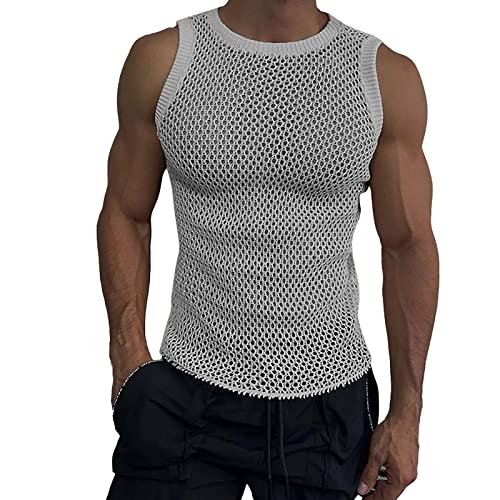 PODOLIXIA Herren Tank Top Sexy Durchsichtig Muskelshirts ärmellose Tshirts Netz-Tanktop für Männer Mesh Unterhemd Netz Clubwear Leichtes Netz-Unterwäsche Netzhemd PODOLIXIA Herren Tank Top Sexy Durchsichtig Muskelshirts ärmellose Tshirts Netz-Tanktop für Männer Mesh Unterhemd Netz Clubwear Leichtes Netz-Unterwäsche Netzhemd von PODOLIXIA