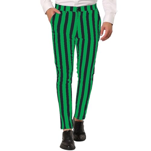 PODOLIXIA Hose Herren Lang Sommerhosen Gestreifte Hose Freizeithosen Stylische Jogginghose Leisure für Männer Regular Fit Straight Leg Bequem Lange Sporthosen von PODOLIXIA