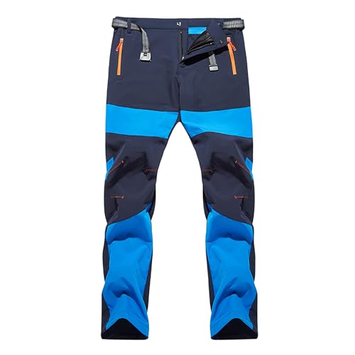 PODOLIXIA Wanderhose Herren Lang Wasserabweisend Outdoorhose Wasserdicht Winddicht Funktionshose Herren Sport Outdoor Softshellhose Straight Leg Trekking Hosen Herren Quick Dry Mann Sporthosen von PODOLIXIA