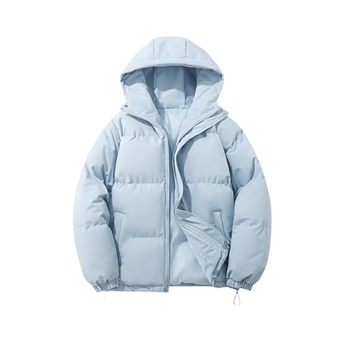 PODOLIXIA Winterjacke Damen mit Kapuze Warm Steppjacke Winter Outdoor Kapuzejacke Baumwolle Puffer Jacke Loose Daunenjacke Frauen Wattierte Jacke Übergangsjacke von PODOLIXIA