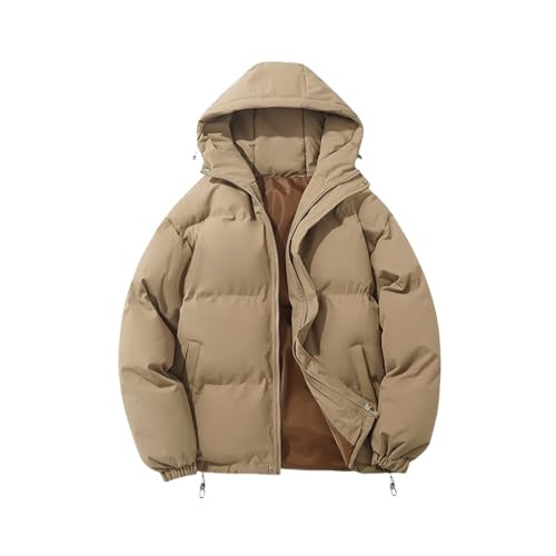 PODOLIXIA Winterjacke Damen mit Kapuze Warm Steppjacke Winter Outdoor Kapuzejacke Baumwolle Puffer Jacke Loose Daunenjacke Frauen Wattierte Jacke Übergangsjacke von PODOLIXIA