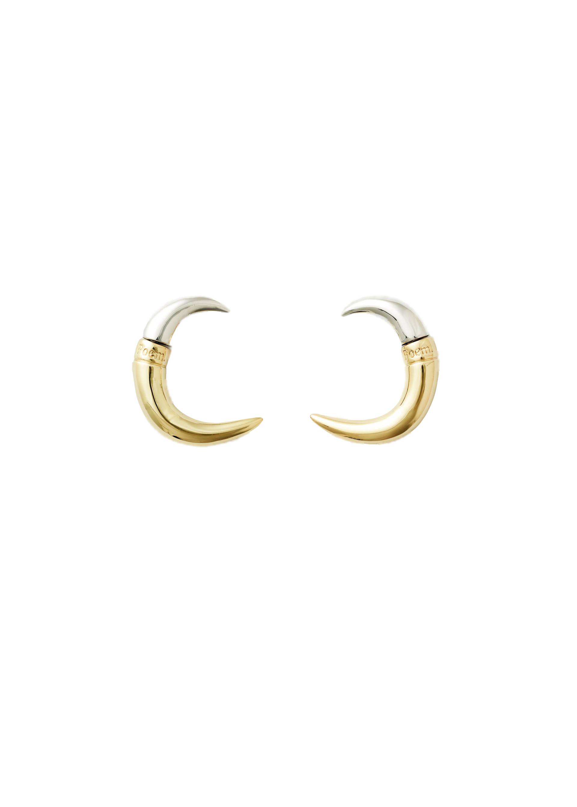 Spike earrings - Gold/Silver - Gold - POEM Objects - Earrings Spike earrings - Gold/Silver - Gold - POEM Objects - Earrings von POEM Objects