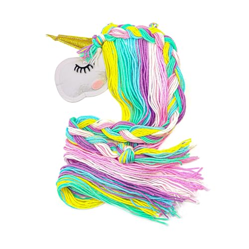 POFET Haarspangen Aufbewahrung Mädchen Einhorn Haarreifen Halter Kinder Haarschmuck Haarreif Halterung Organizer Regenbogen Garn Quasten Dekorationen von POFET