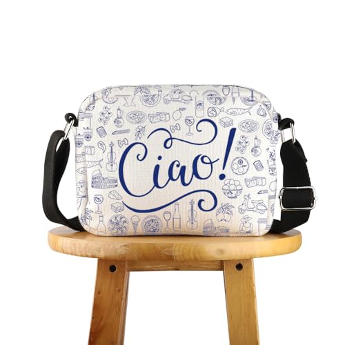 POFULL Cottagecore Ciao Lemon Italy Travel Gift Italian Pride Merch Italy Souvenirs Italian Ciao Crossbody Bag, Ciao Hcross POFULL Cottagecore Ciao Lemon Italy Travel Gift Italian Pride Merch Italy Souvenirs Italian Ciao Crossbody Bag, Ciao Hcross von POFULL