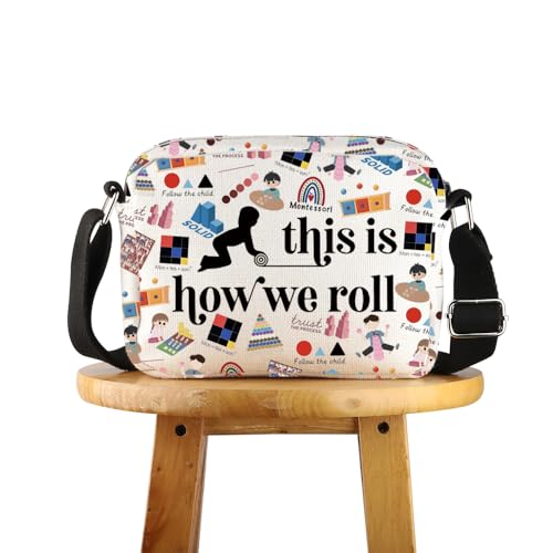 POFULL Montessori Geschenk Montessori Lehrer Wertschätzung Geschenk This Is How We Roll Crossbody Bag, How We Roll, 0 POFULL Montessori Geschenk Montessori Lehrer Wertschätzung Geschenk This Is How We Roll Crossbody Bag, How We Roll, 0 von POFULL