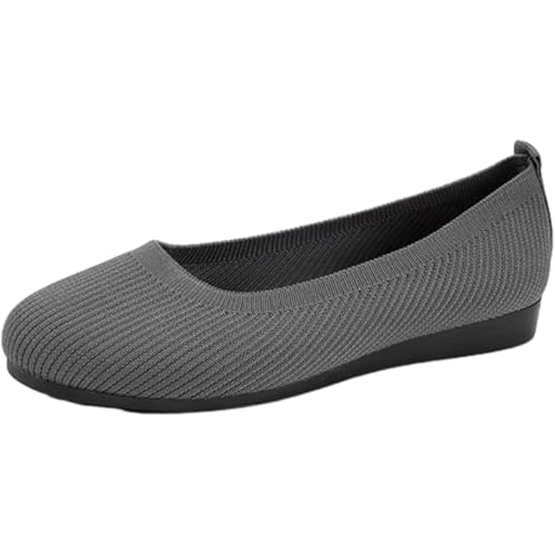 Enjerr Orthopädische Schuhe für Damen, Netz-Ballerinas, orthopädische Slip-on-Wanderschuhe, atmungsaktive Fußgewölbeunterstützung, hellgrau, 41 EU Enjerr Orthopädische Schuhe für Damen, Netz-Ballerinas, orthopädische Slip-on-Wanderschuhe, atmungsaktive Fußgewölbeunterstützung, hellgrau, 41 EU von POIOZXD