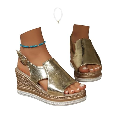 POIOZXD Orthopädische Sandalen für Damen, Retro-Stil, offener Zehenbereich, abgeschrägter Absatz, Sommer, leicht, atmungsaktiv, Knöchelriemen, orthopädische Keilsandalen, Plateau-Sandalen für Damen POIOZXD Orthopädische Sandalen für Damen, Retro-Stil, offener Zehenbereich, abgeschrägter Absatz, Sommer, leicht, atmungsaktiv, Knöchelriemen, orthopädische Keilsandalen, Plateau-Sandalen für Damen von POIOZXD