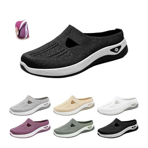 Sommerschuhe, atmungsaktiv, rutschfest, weiche Sohle, für ältere Menschen, atmungsaktive Turnschuhe, orthopädische Wanderschuhe für mittleren Alter und Senioren, rückenfreie Pantoletten für Damen Sommerschuhe, atmungsaktiv, rutschfest, weiche Sohle, für ältere Menschen, atmungsaktive Turnschuhe, orthopädische Wanderschuhe für mittleren Alter und Senioren, rückenfreie Pantoletten für Damen von POIOZXD