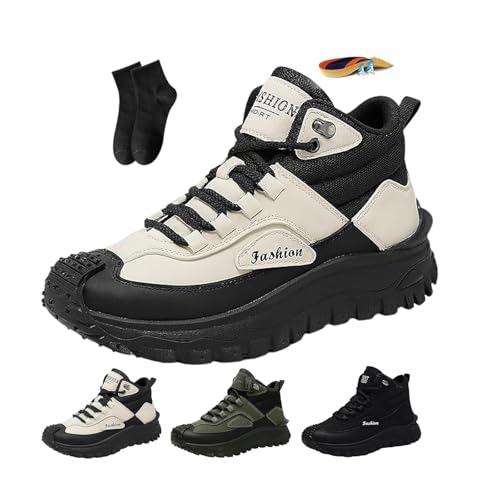 Thefirstyoung Herren-Arbeitsstiefel, orthopädische Stiefel für Herren, breite Zehenstütze, orthopädische Wander-Sneaker, pannensicher, Schlupfschuhe, schwarz / weiß, 43 EU Thefirstyoung Herren-Arbeitsstiefel, orthopädische Stiefel für Herren, breite Zehenstütze, orthopädische Wander-Sneaker, pannensicher, Schlupfschuhe, schwarz / weiß, 43 EU von POIOZXD