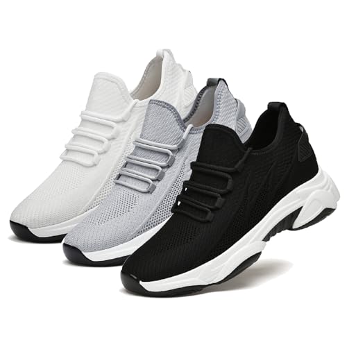 Elevate Shoes Herren 6-10Cm Unisex Elevator Schuhe Höhenverstellbare Elevateshoes Plateau Unsichtbare Casual Height Booster Mesh Walking Hohe Sneaker für Herren von POIUIYQA