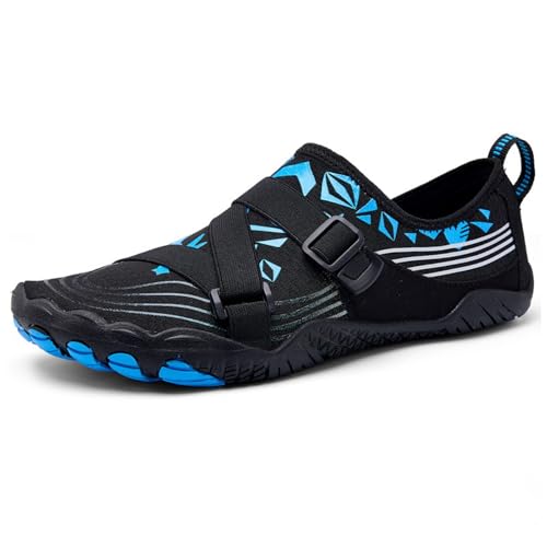 POIUIYQA Barfußschuhe Herren Damen Wasserschuhe Schnell Trocknend Badeschuhe Strandschuhe Schwimmschuhe Weich Leicht rutschfest Aquaschuhe Surfschuhe Fitnessschuhe Gr 36-47 von POIUIYQA