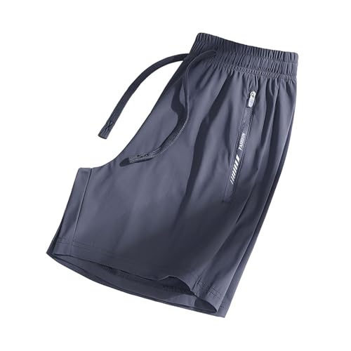 POIUIYQA Damen Shorts Aus Eisseide Sporthose Kurz High Waist Laufhose Sommer Laufshorts Schnelltrocknend Wanderhose Kurze Hose Sport Fitness Running von POIUIYQA