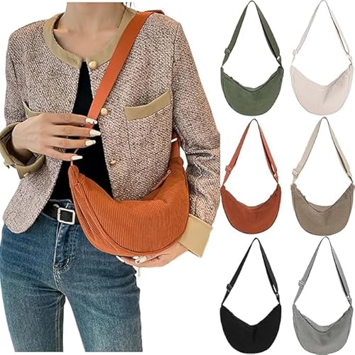 POIUIYQA Halbmond Umhängetasche Crossbody Bag Damen Shoulder Bag Women Half Moon Bag Slouchy Bag Hobo Tasche Bauchtasche Crossbag Damen-Schultertaschen Y2K Gürteltasche für jeden Anlass POIUIYQA Halbmond Umhängetasche Crossbody Bag Damen Shoulder Bag Women Half Moon Bag Slouchy Bag Hobo Tasche Bauchtasche Crossbag Damen-Schultertaschen Y2K Gürteltasche für jeden Anlass von POIUIYQA
